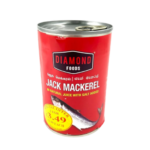 DIAMOND FOODS TIN JACK MACKEREL JUICE WITH SALT ADDED 425G