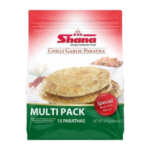 SHANA FROZEN MULTIPACK CHILLI GARLIC PARATHA 1200G (15PCS)